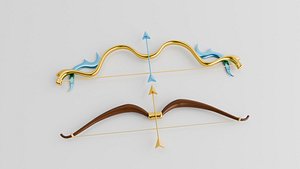 Elegant Fantasy Bow and Arrow Set
