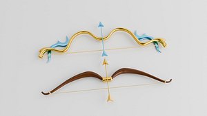 Elegant Fantasy Bow and Arrow Set