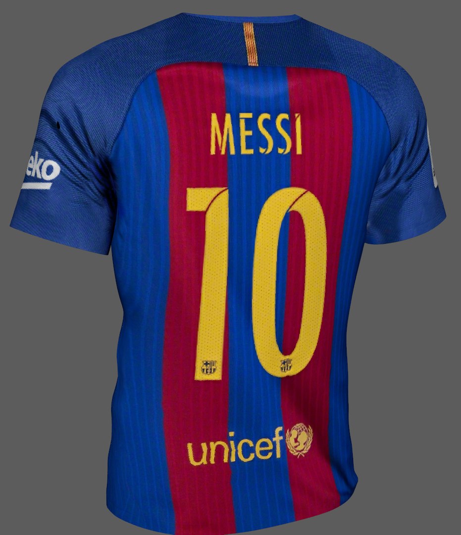 Barcelona Shirt T-shirt 3D Model - TurboSquid 1209949