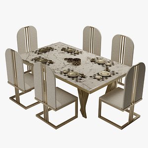 3D model Dining Table 02