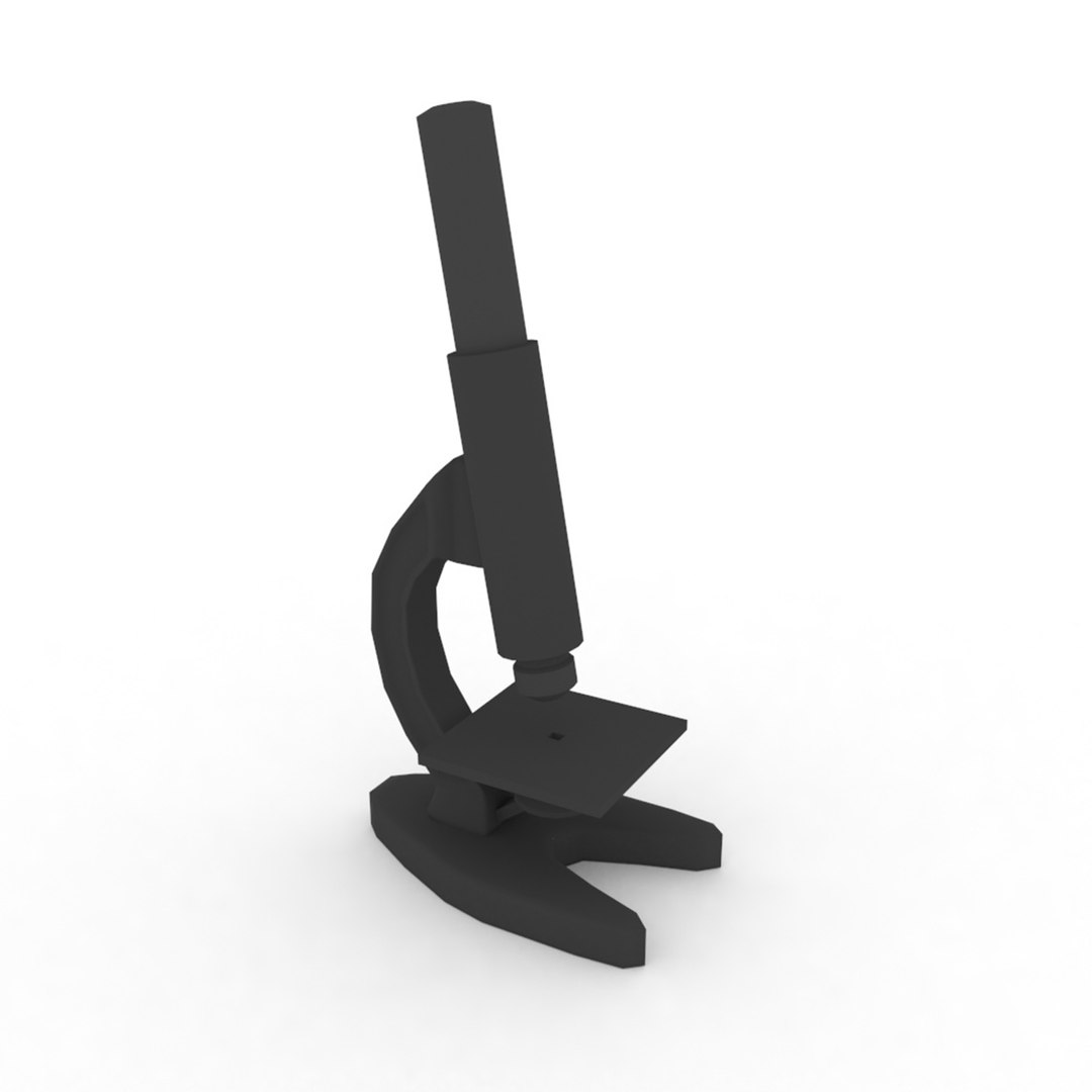 3D Low poly simple microscope - TurboSquid 2048811