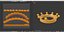 3D gold crown pearls model