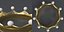 3D gold crown pearls model