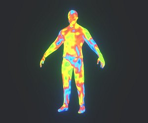 Human Thermal Image Heatmap Male