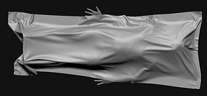 3d max dead body ground