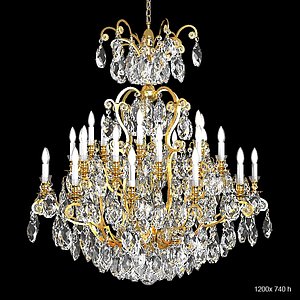 Schonbek 3774 big classic luxury crystal swarowski chandelier candle light lamp