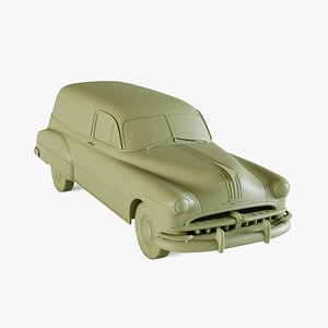 3D Pontiac Streamliner Six Sedan Delivery 1949