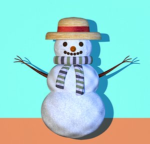 3d model snowman