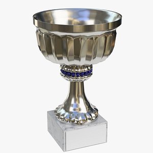 3D small trophy cup 1 model