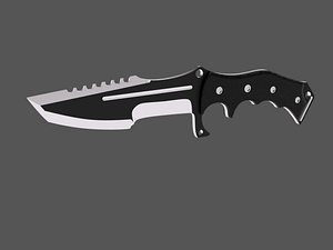 counter huntsman knife 3d model