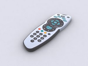 Sky Plus Remote Control (Low Poly)