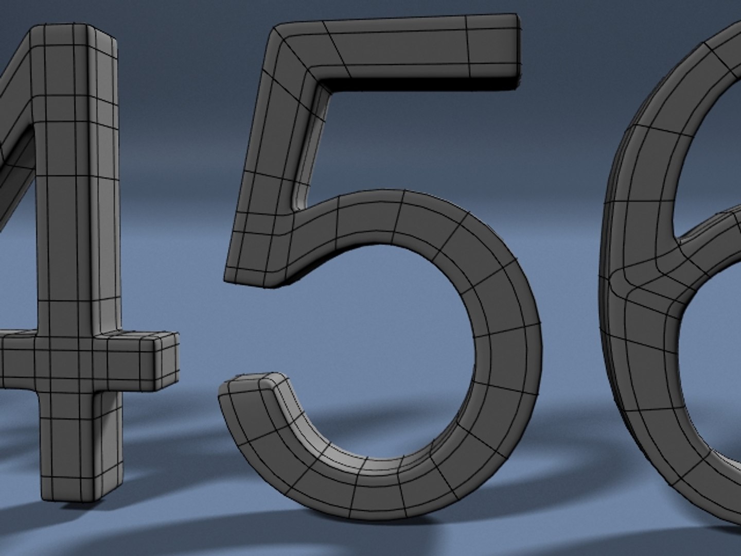 3d Lwo Numbers 1 2