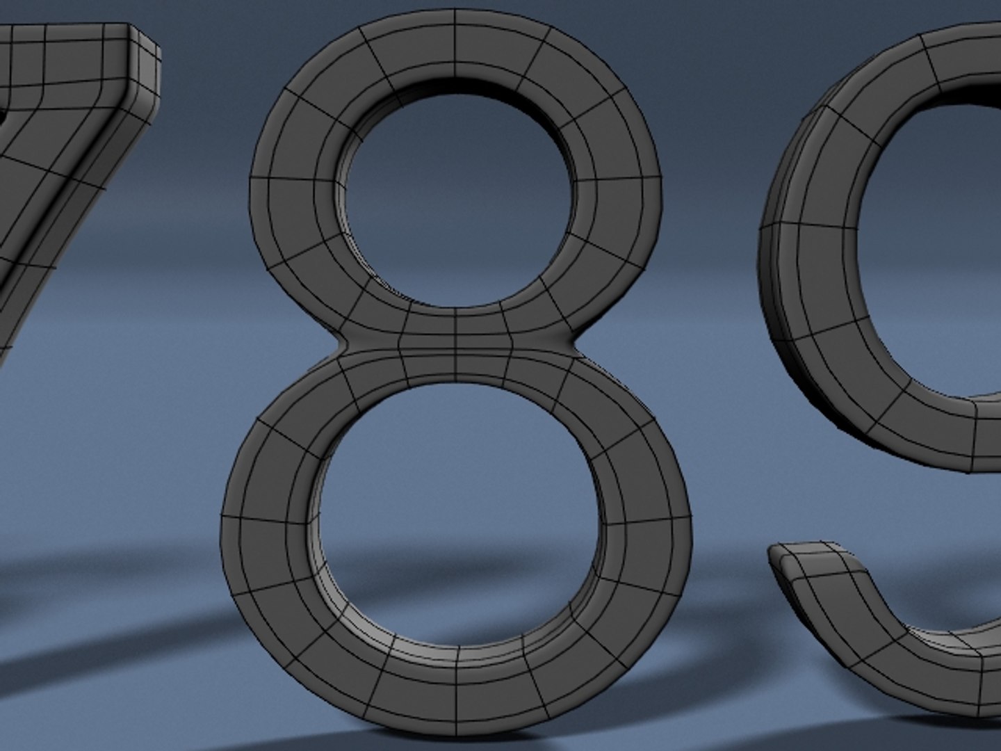 3d Lwo Numbers 1 2