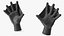 Gants de natation Darkfin Webbed Power Wet Rigged pour Maya