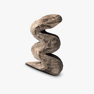 ancient stone serpent 3d model