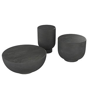 Baxter Moodbook Cemento Blu Juno table set