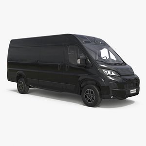 2025 Fiat Ducato Long Van Black 3D