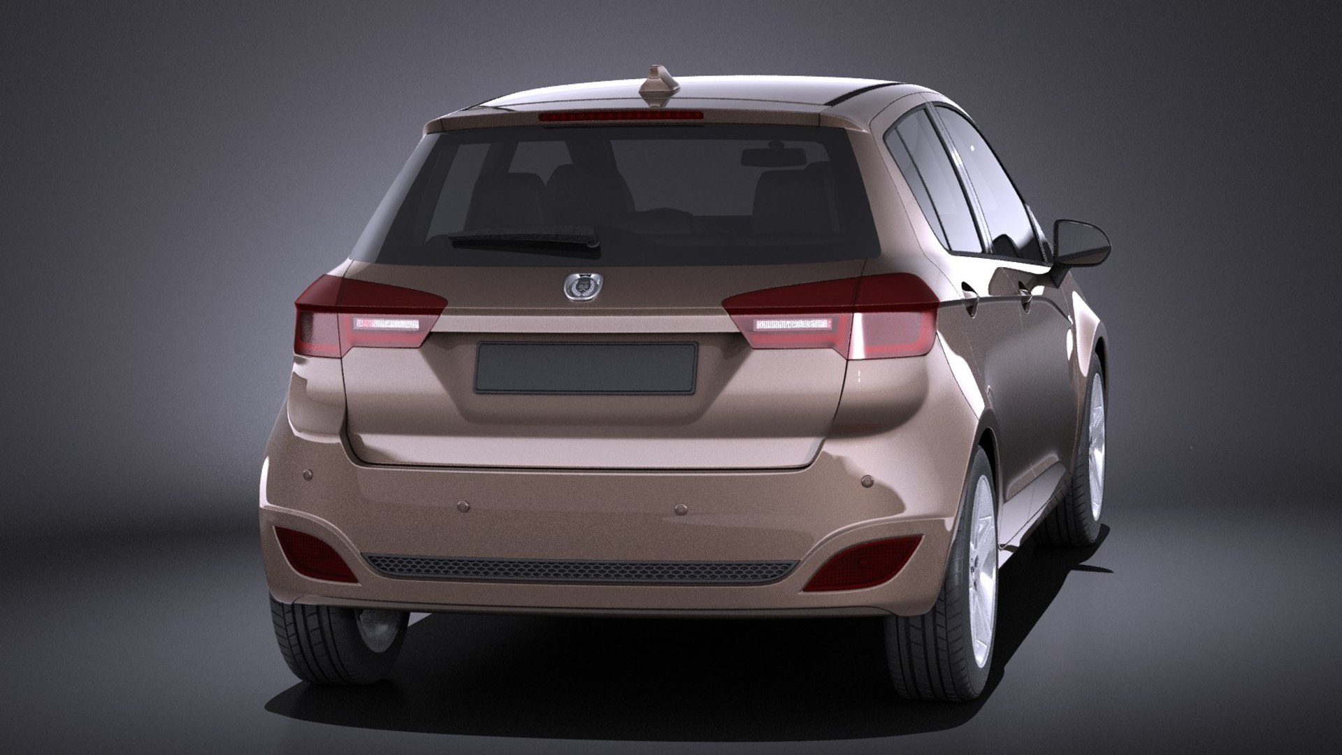 3d 2016 hatchback generic model
