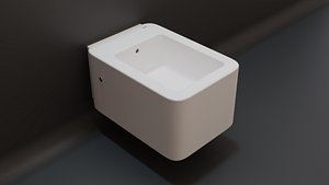 3D model Element Wall-hung Bidet by Roca