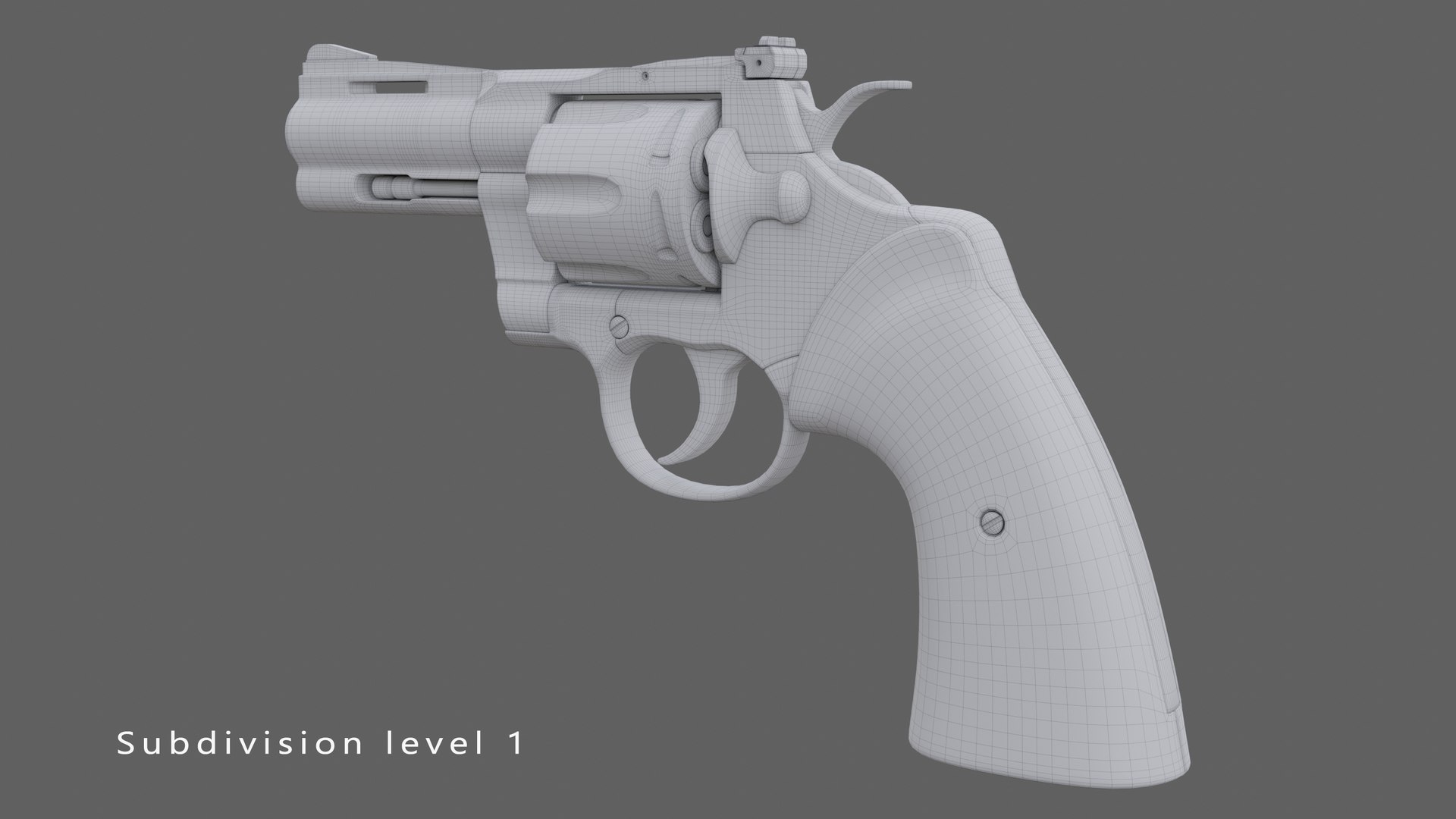3D Colt python 357 3 inch black - TurboSquid 2035917