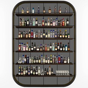 large alcohol showcase