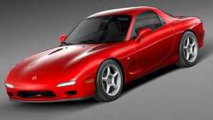 3ds max mazda rx7 rx-7 sport coupe
