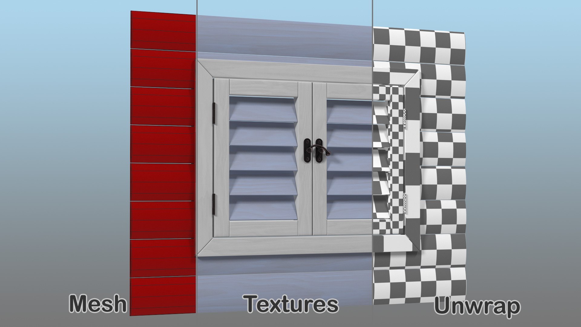 Wooden window frame 3D model - TurboSquid 1436158