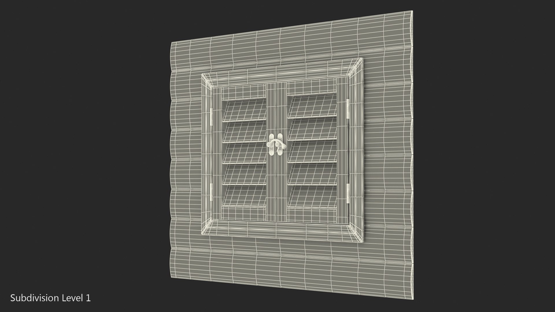 Wooden window frame 3D model - TurboSquid 1436158