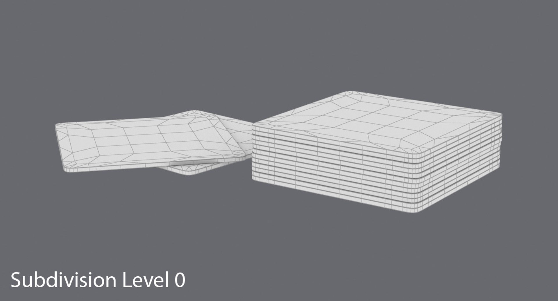 3D Cork-coasters---square-set Model - TurboSquid 1164408