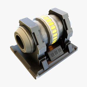 3D sci-fi stylized reactor