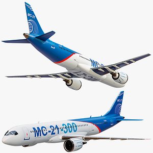 Plane Irkut MC-21-300 Gameready PBR
