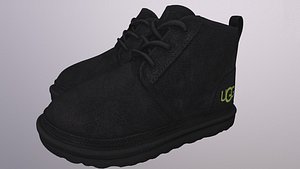 3D UGG WINTER SHOES low-poly PBR