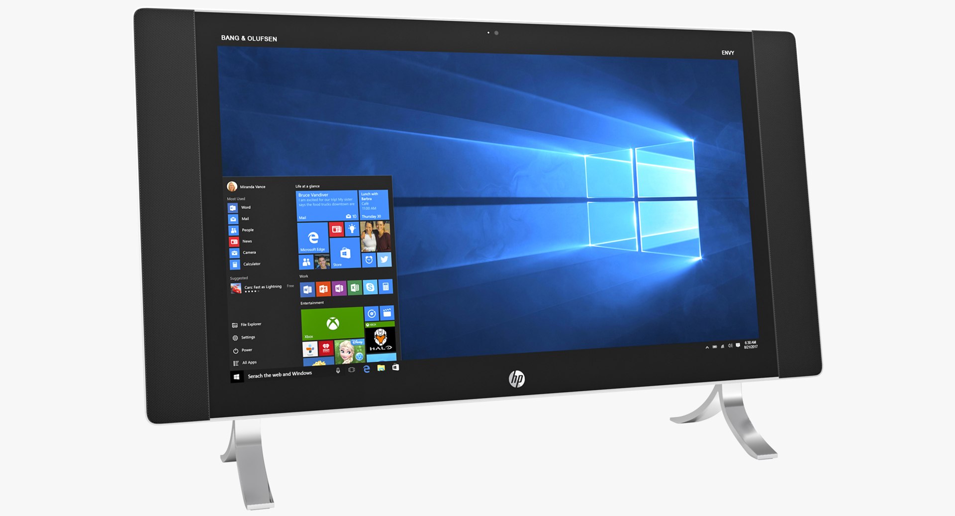 HP ENVY 24qe Touch All In One Desktop PC 3D model preview