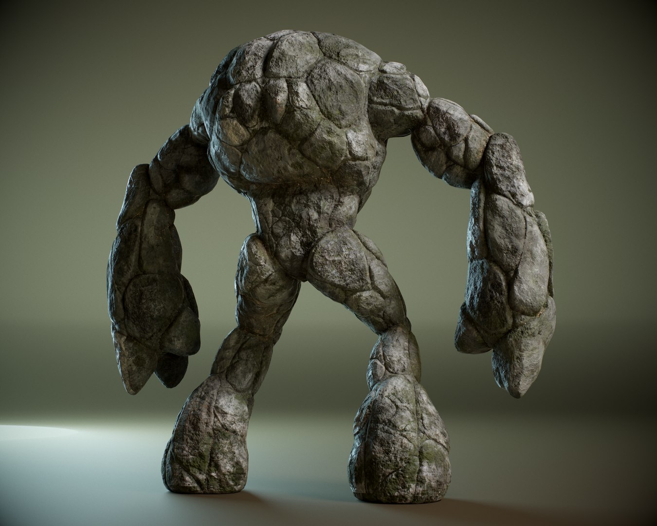 Golems Pack Rigged 3d Model