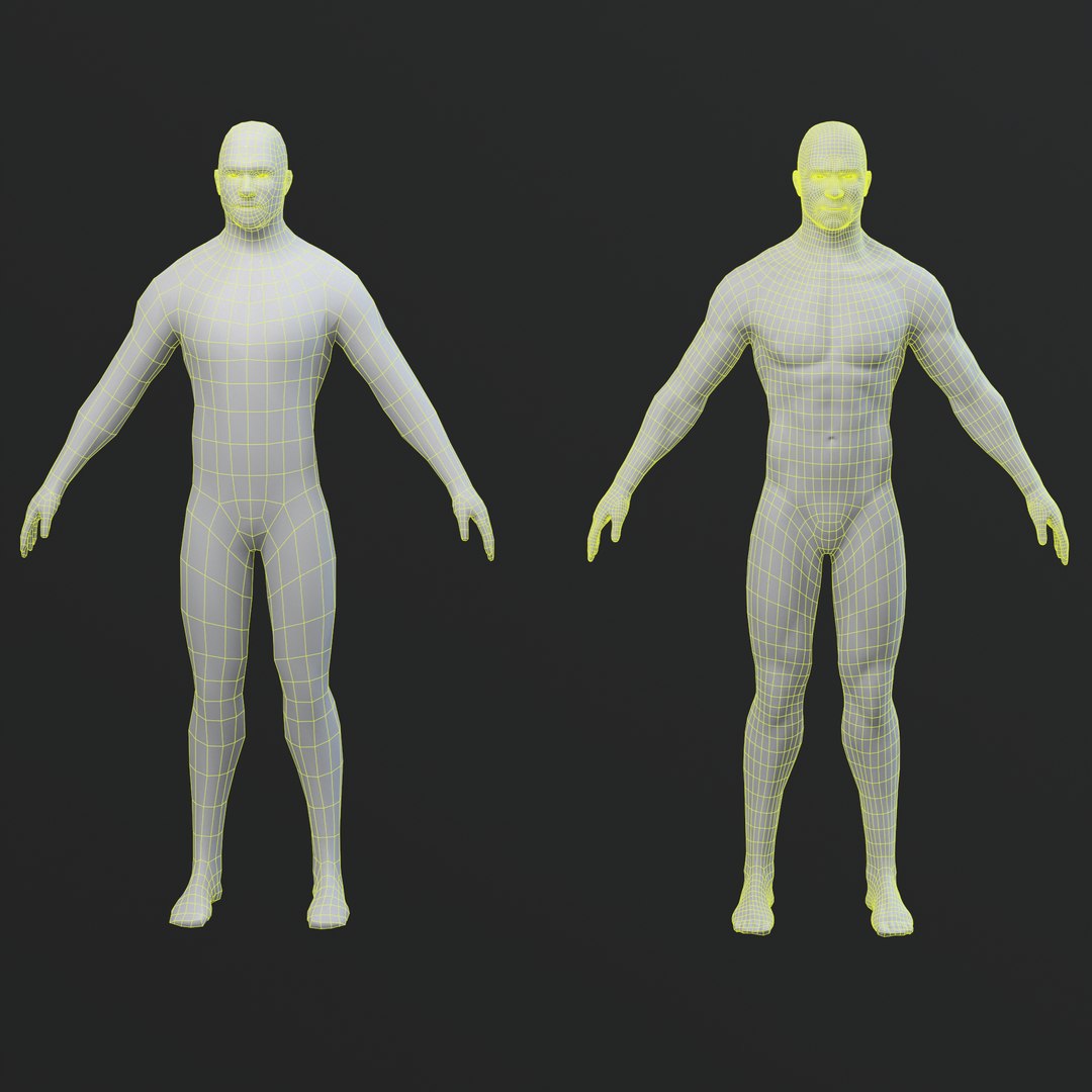 Free Male Character Base Mesh Free 3D Model - TurboSquid 2118649