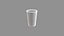 vaso de papel dorado