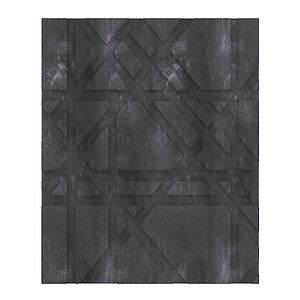 black stone wall panel model