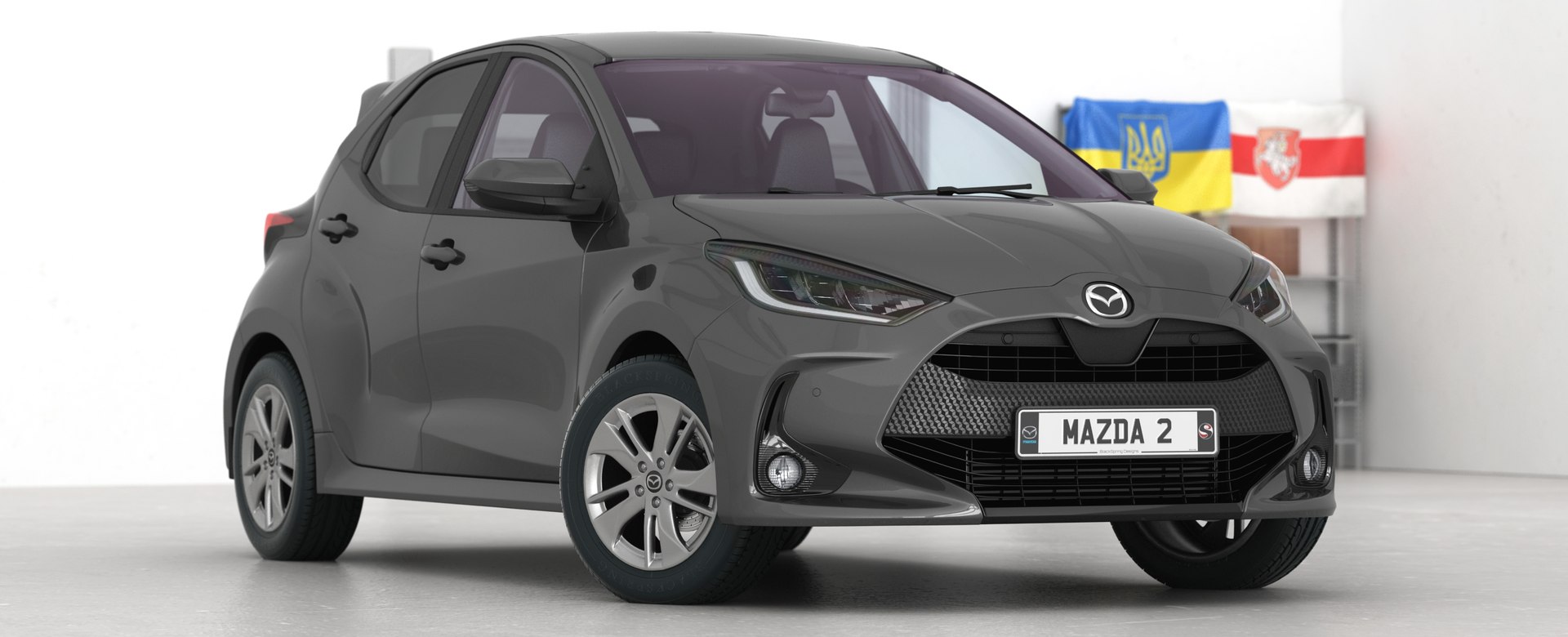 3D Mazda 2 Hybrid 2023 Low Interior model - TurboSquid 2014797