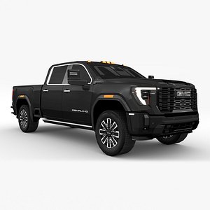 3D GMC Sierra Denali 2500HD 2025 model