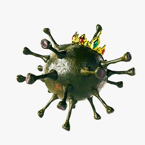 Coronavirus Low Poly Green