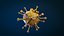3D Coronavirus Low Poly Green model