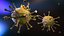 3D Coronavirus Low Poly Green model