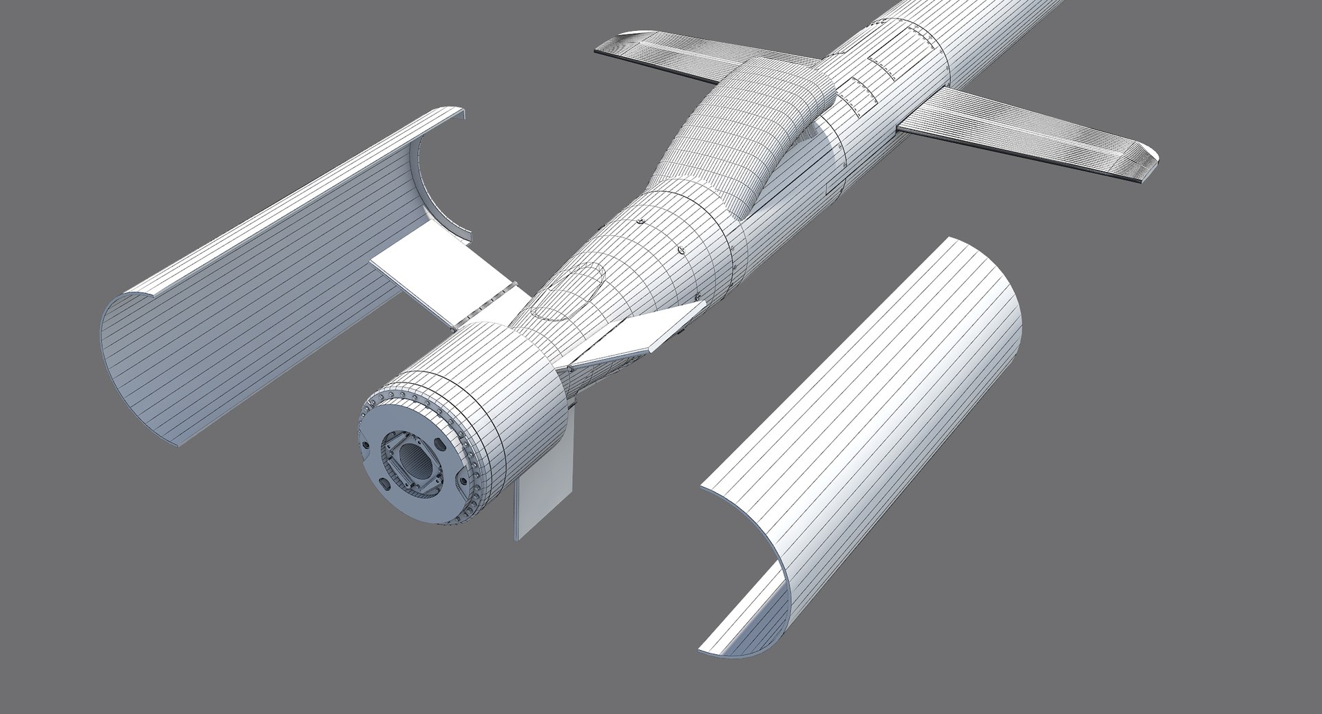 Bgm-109g Block Iv Tomahawk Missile 3D Model - TurboSquid 1207974