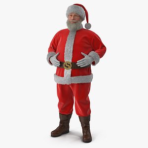 3D Santa Claus Character with Fur model