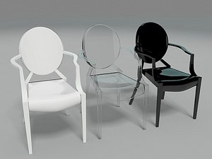 ghost chair 3d model