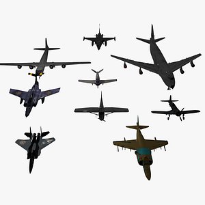 10 Aircraft Starter Pack: Ultimate Aviation Collection 3D model
