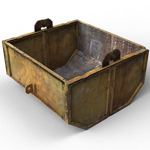 rusty container 3d 3ds