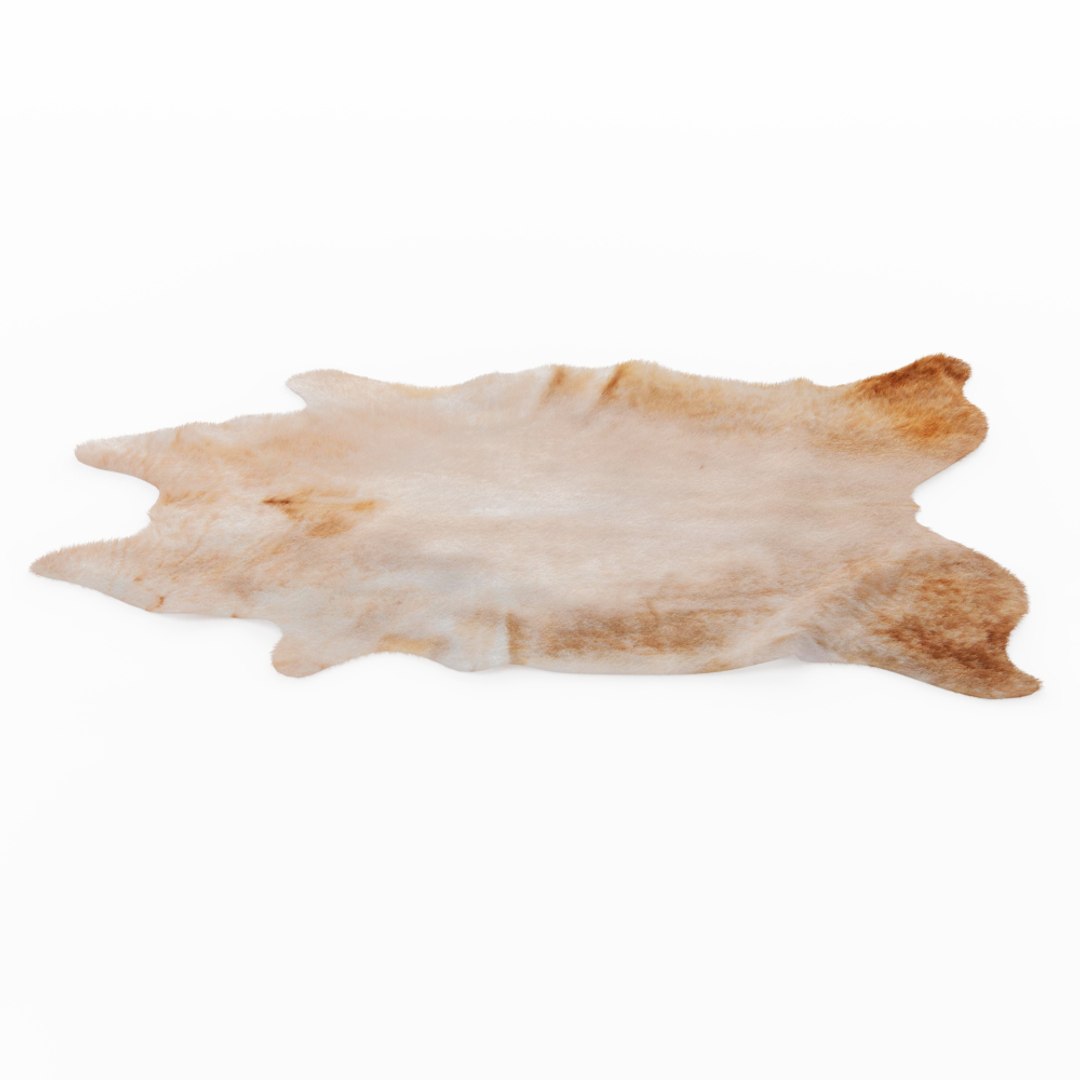 Champagne Color Natural Cowhide Model - TurboSquid 1551104