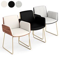Punt Hug metal legs chair