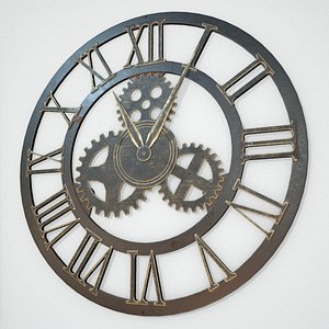 iron wall clock model